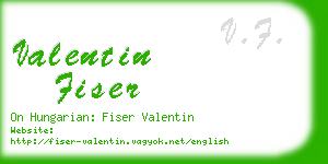 valentin fiser business card